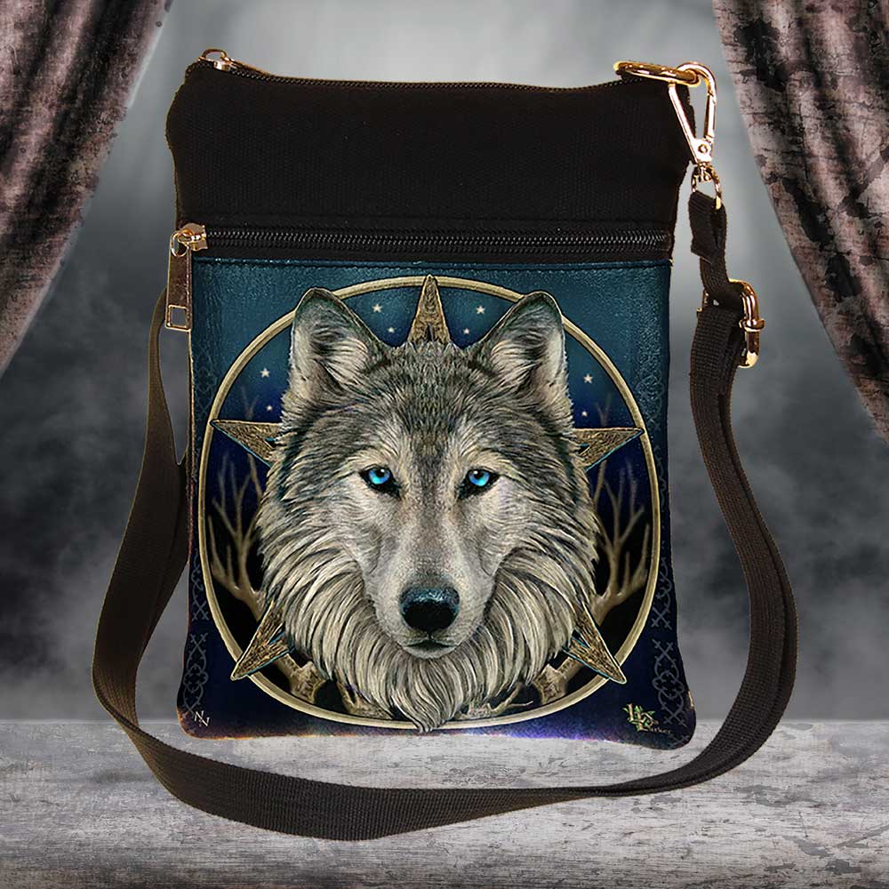 Lisa Parker | The Wild One Fantasy Wolf Shoulder Bag 23cm