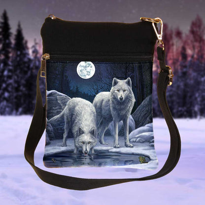 Lisa Parker | Warriors Of Winter Wolf Shoulder Bag 23cm