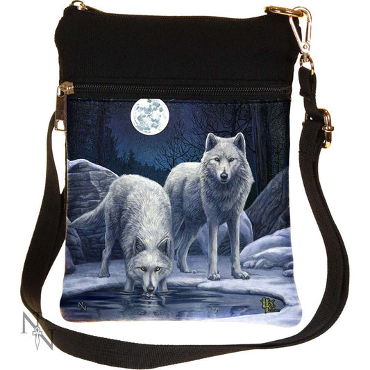 Lisa Parker | Warriors Of Winter Wolf Shoulder Bag 23cm