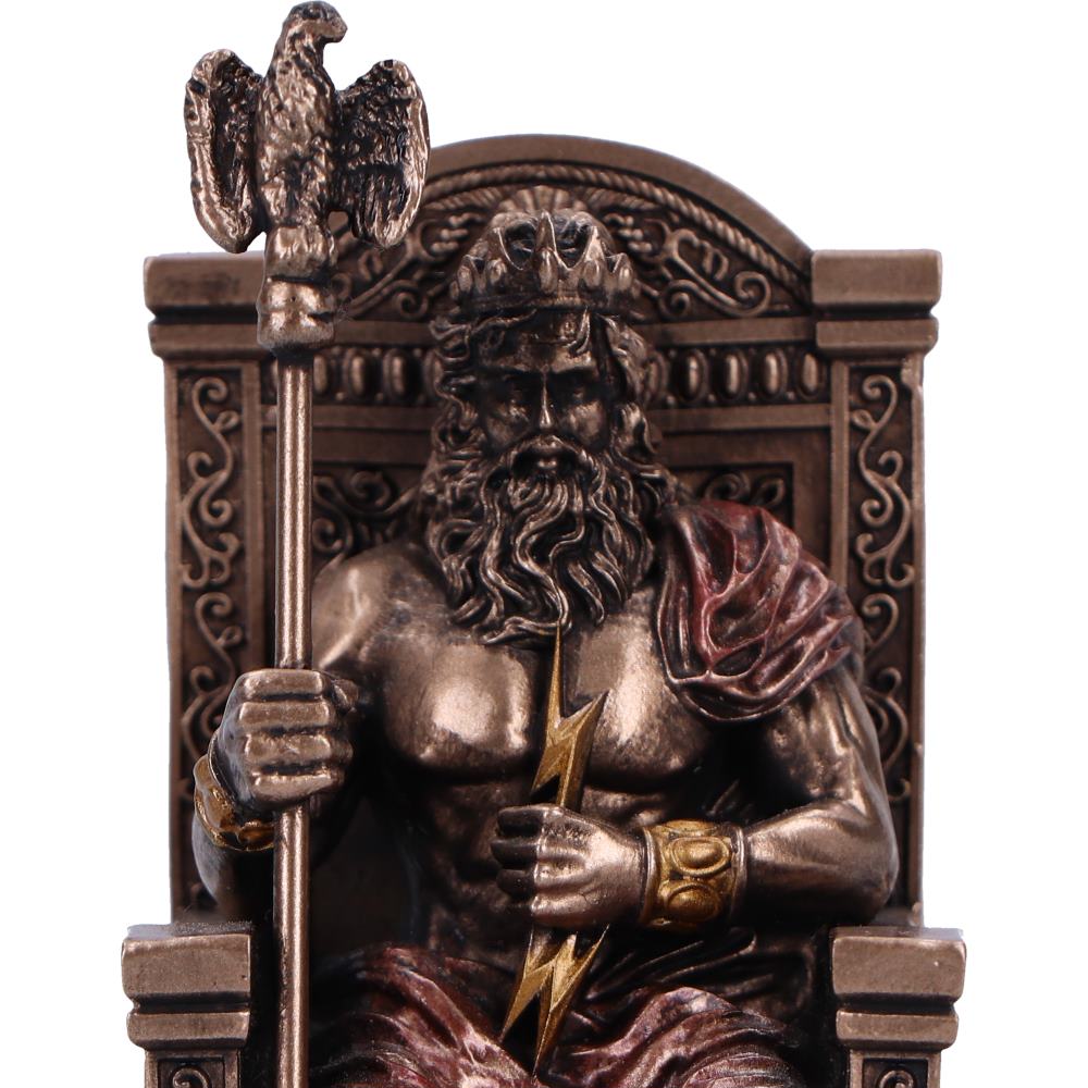 Zeus God of the Sky Mini Bronze Figurine