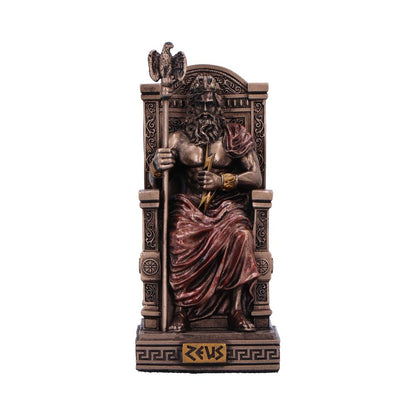 Zeus God of the Sky Mini Bronze Figurine