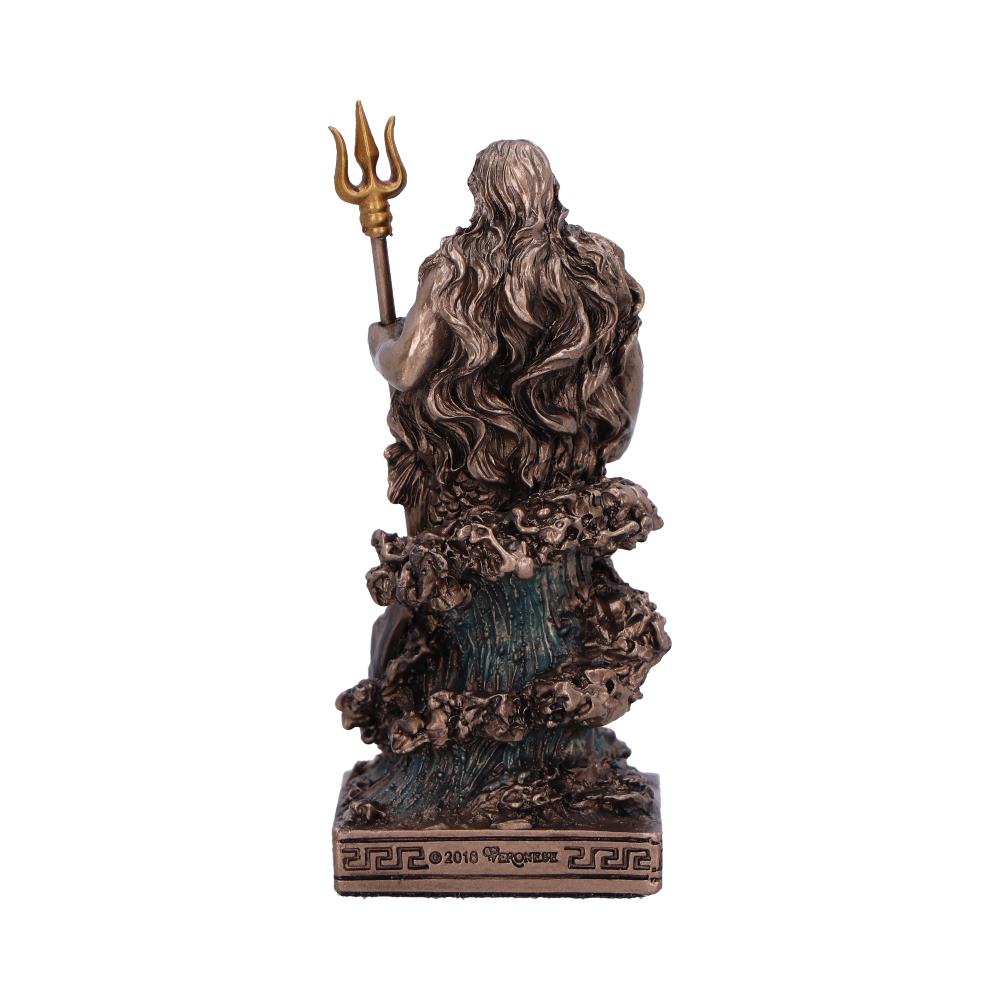 Poseidon God of the Sea Mini Bronze Figurine