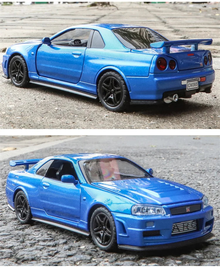 Skyline Ares GTR R34 Diecast Sports Car