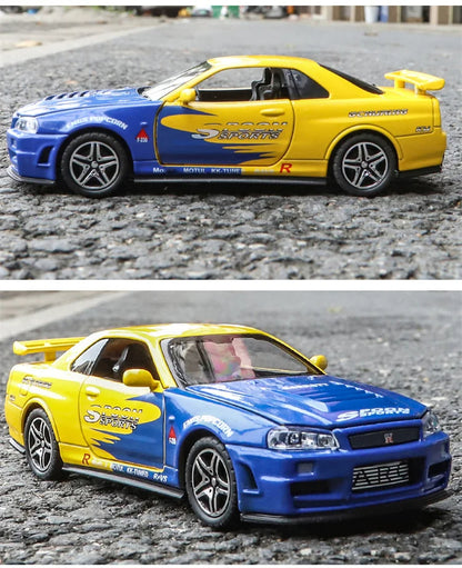 Skyline Ares GTR R34 Diecast Sports Car