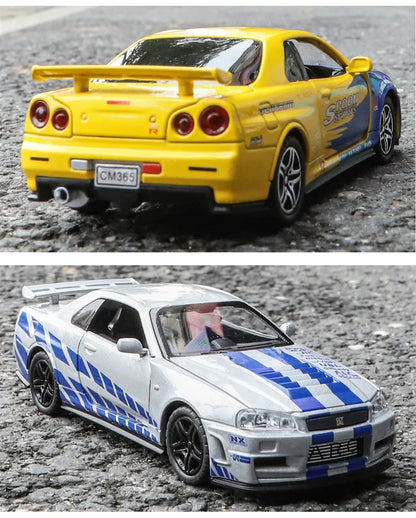 Skyline Ares GTR R34 Diecast Sports Car