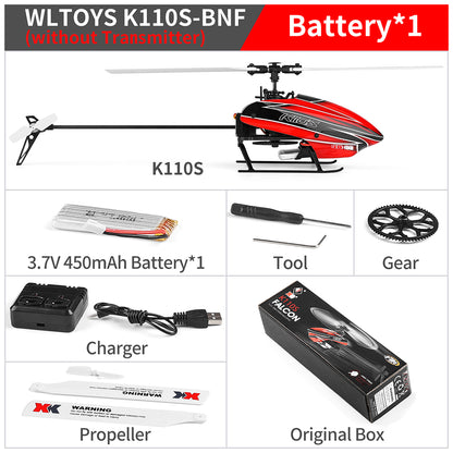 WLtoys XK Blast K110S Falcon 6CH 3D 6G Brushless Motor Helicopter