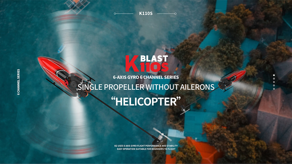 WLtoys XK Blast K110S Falcon 6CH 3D 6G Brushless Motor Helicopter