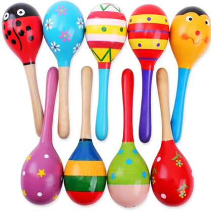 Montessori Wooden Musical Rattle Shaker