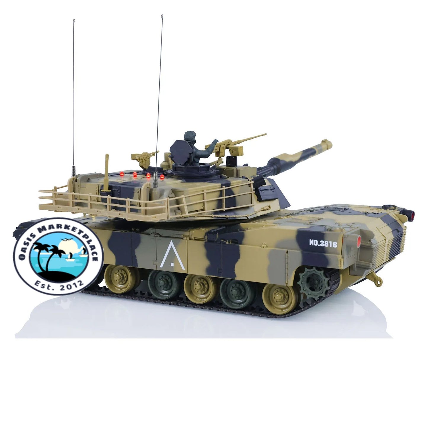 Bullet Ball (BB) Heng Long 1/24 M1A2 3816-2 RC Tank Abrams