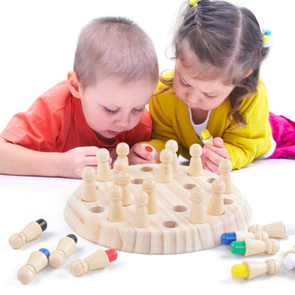 Innoplay Montessori Wooden Memory Match Stich Colour Game