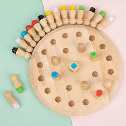 Innoplay Montessori Wooden Memory Match Stich Colour Game