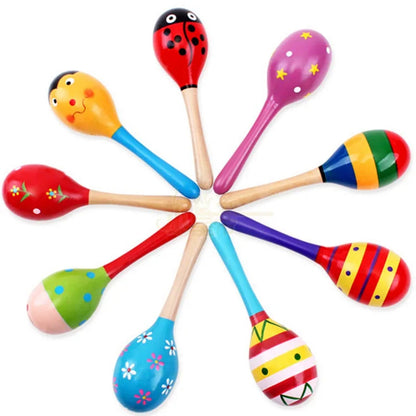 Montessori Wooden Musical Rattle Shaker