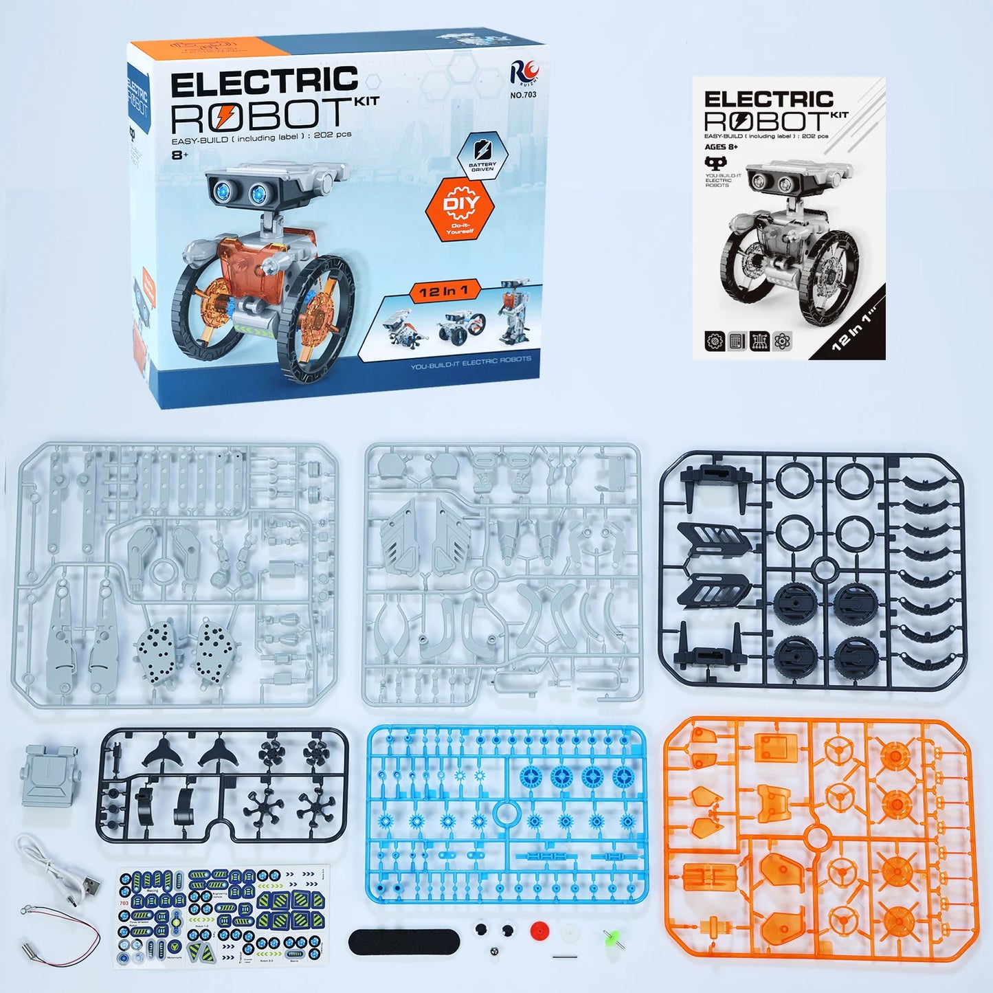 DIY Elektroroboter Pro Edition 12 in 1 Modell