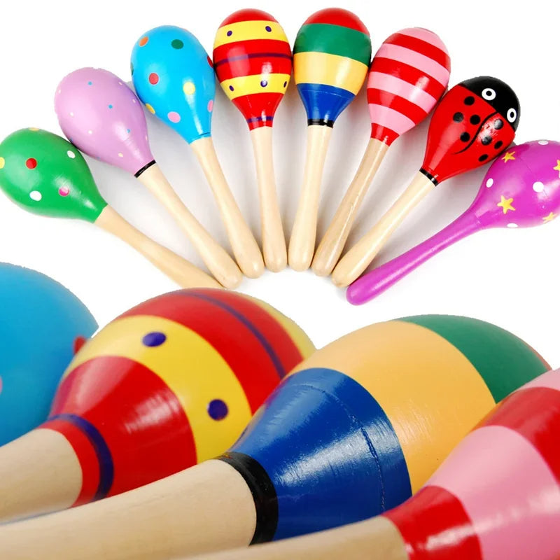 Montessori Wooden Musical Rattle Shaker