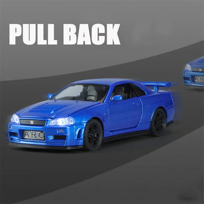 Skyline Ares GTR R34 Diecast Sports Car