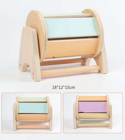 Innoplay Montessori Wooden Textile Drum