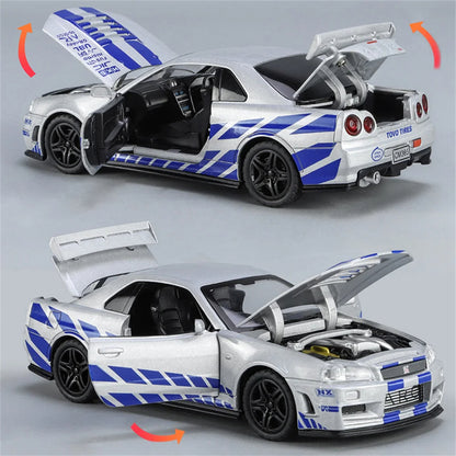 Skyline Ares GTR R34 Diecast Sports Car