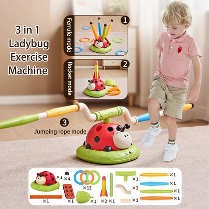 Innoplay 3 in 1 Ladybug Launch Throw Jump Activity