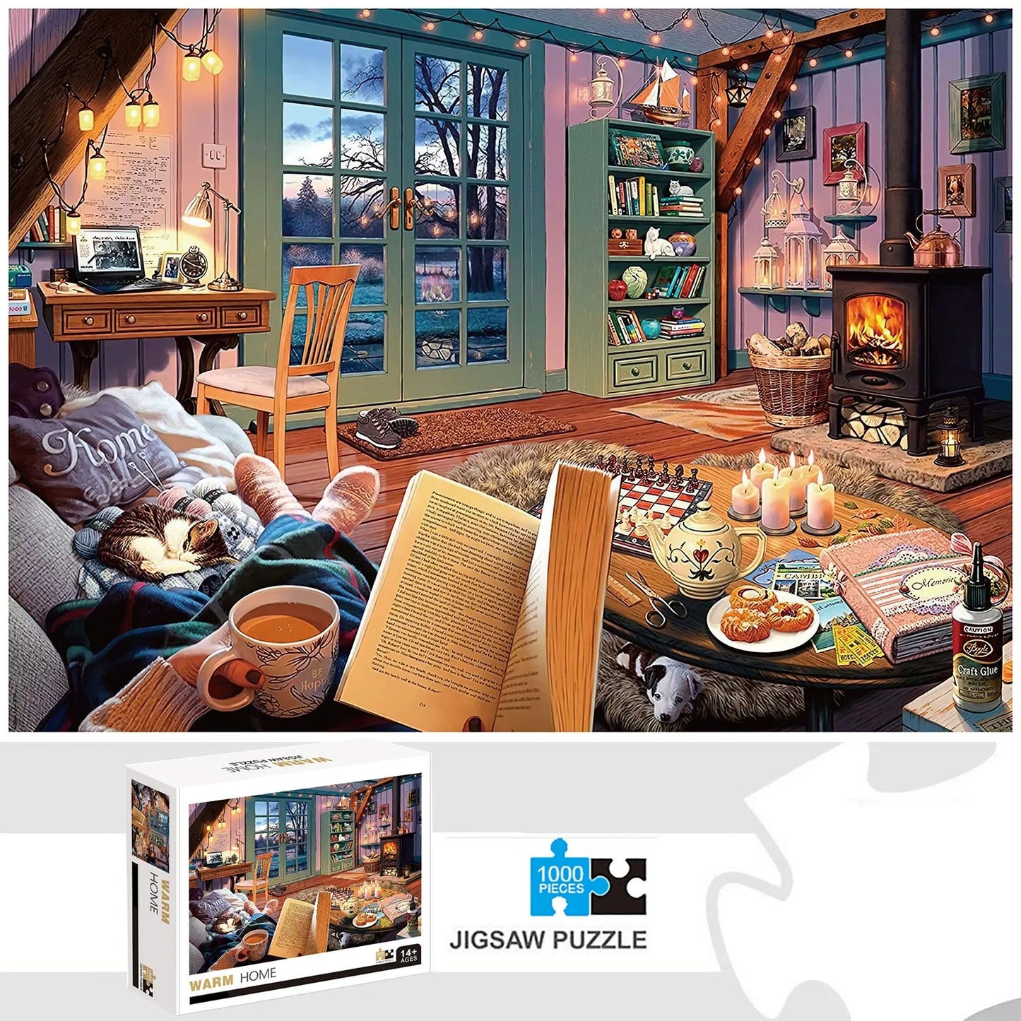 1000-teiliges Puzzle „Warm Home“