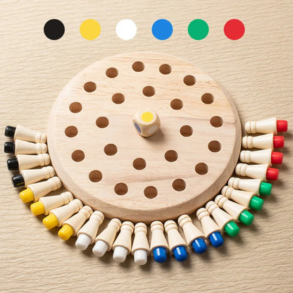 Innoplay Montessori Wooden Memory Match Stich Colour Game