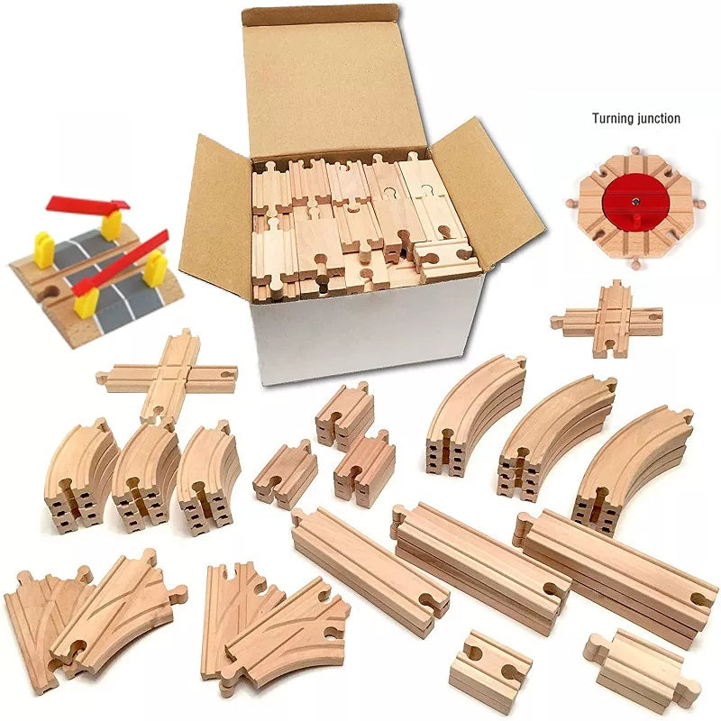 Right Track Toys Wooden Train Track Set