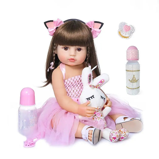 EverFaye Amelina Doll Pink Dress and Accessories