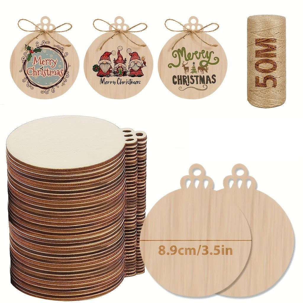 Decorative Paint Your Own Wood Slice Ornaments