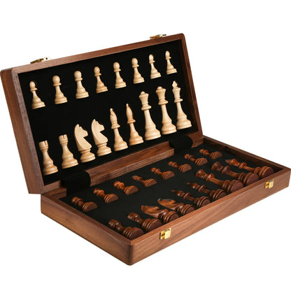 Handmade Solid Walnut Wooden Chess Set