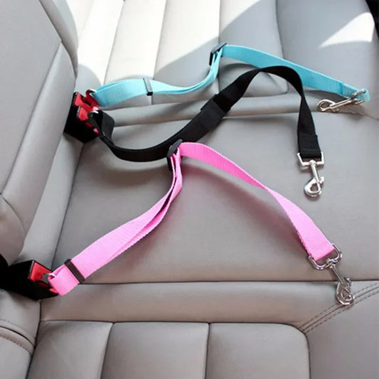 Adjustable Pet Harness Lead Vehicle Seatbelt