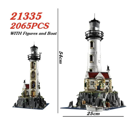 2065 Piece Motorised Electric Lighthouse Model Building Blocks