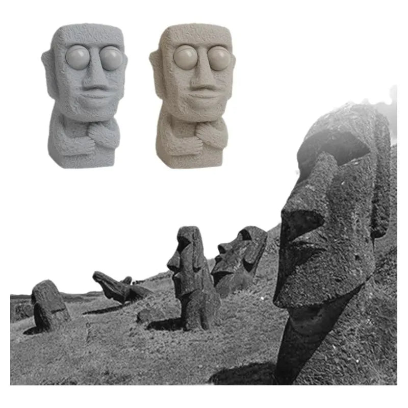 Easter Island Moai Statue Squishy Stress Relief Toy