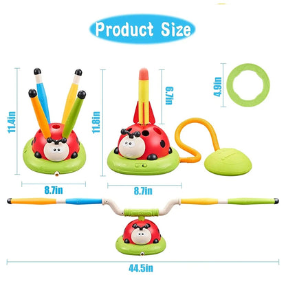 Innoplay 3 in 1 Ladybug Launch Throw Jump Activity