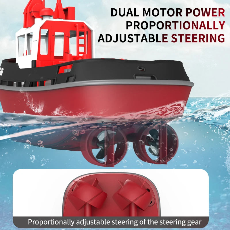 TYXIN RC Tugboat 686 2.4G 1/72 Powerful Dual Motor Long Range