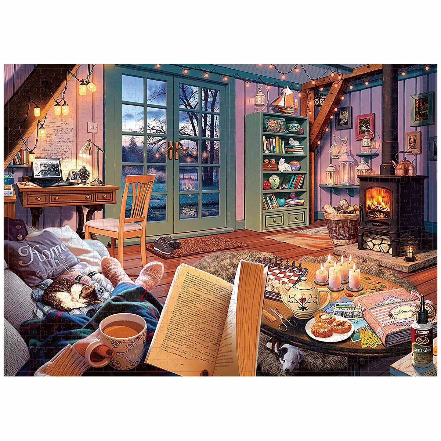 1000-teiliges Puzzle „Warm Home“