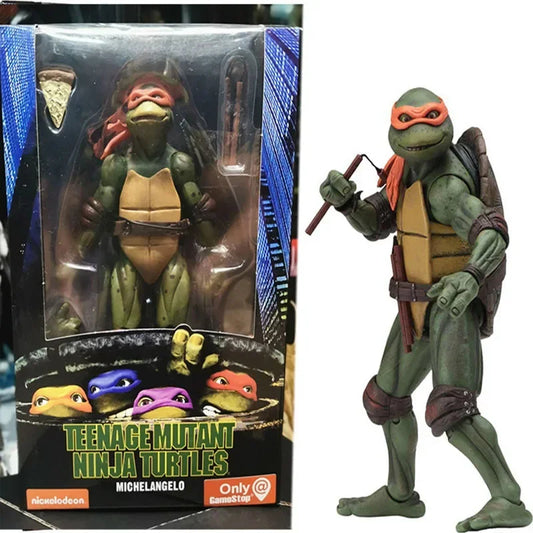 NECA Teenage Mutant Ninja Turtles Michaelangelo 1990 Movie Version