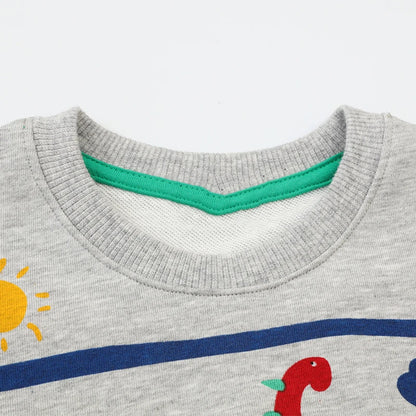 Little Maven | Cartoon Dinosaur Sweatshirt