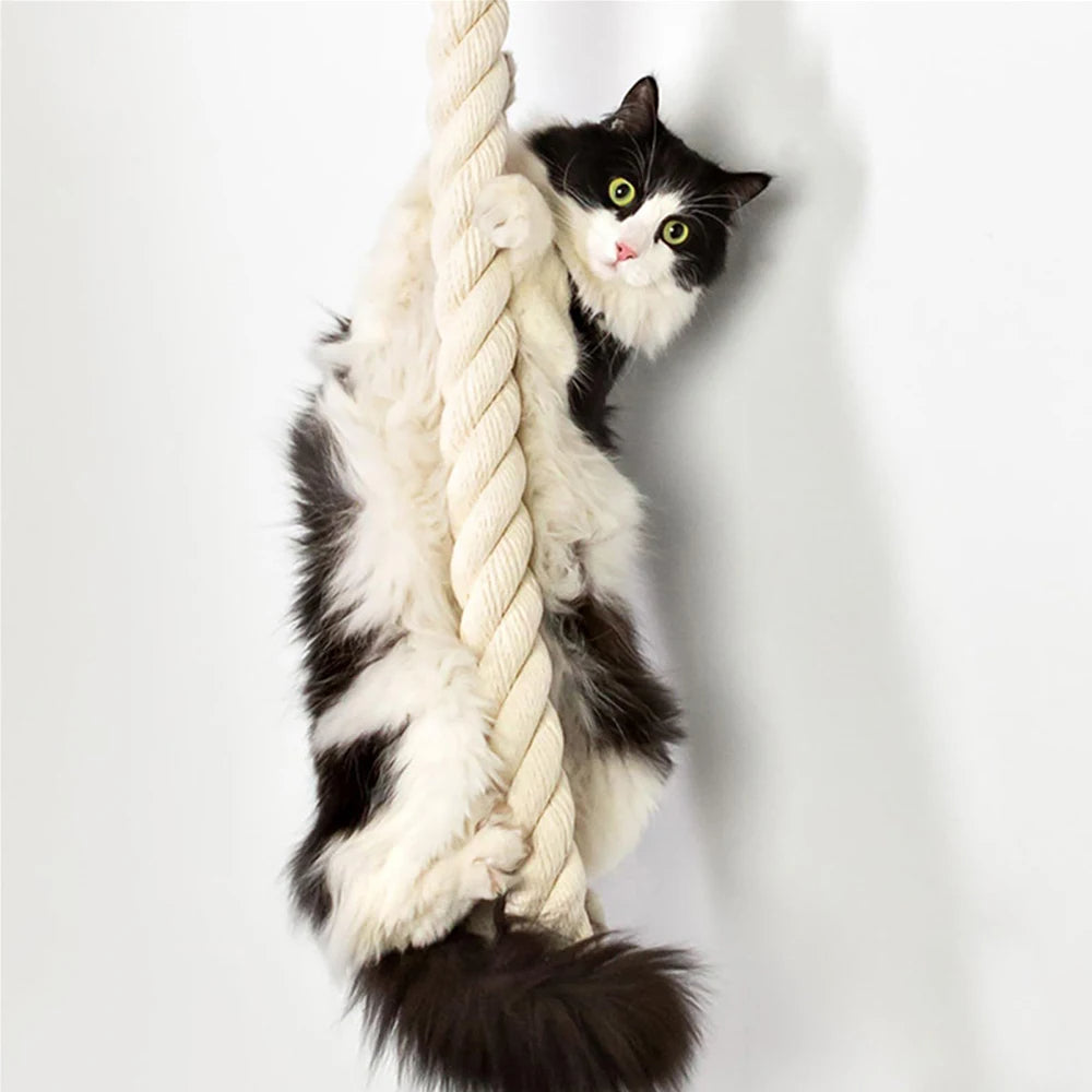 PetCraft Wall Mounted 140cm Sisal Rope Cat Climber Tree Scratching Post