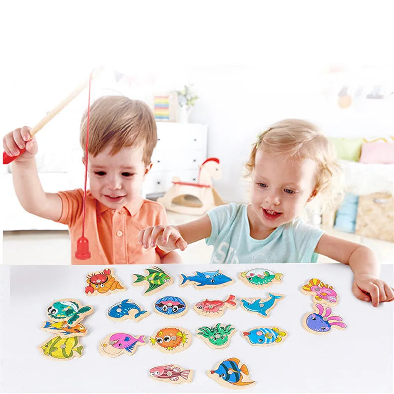 Innoplay Montessori Wooden Magnetic Fishing