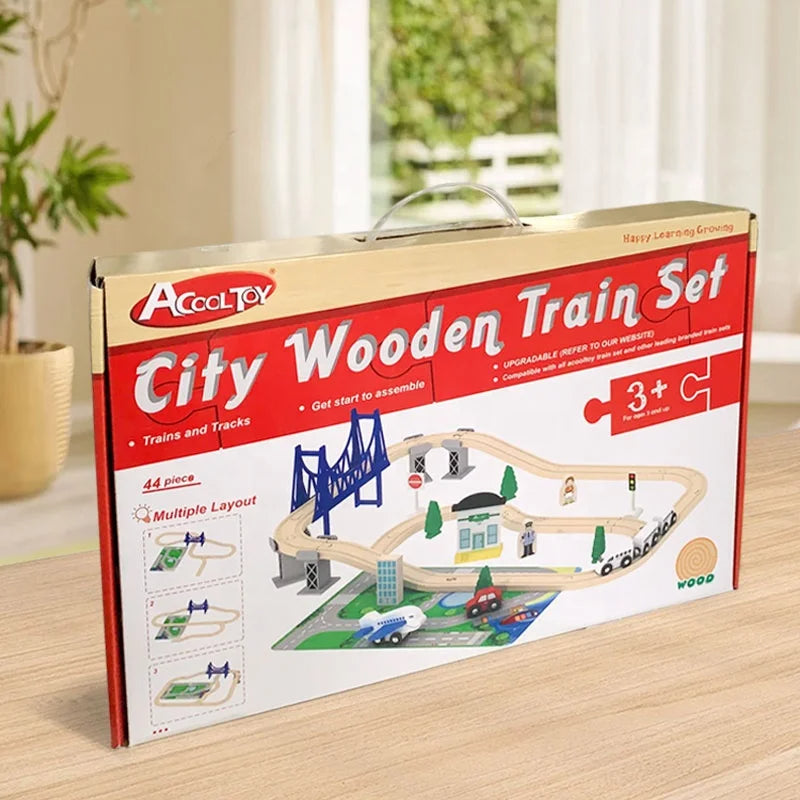 AC7505 | City Wooden Train Set