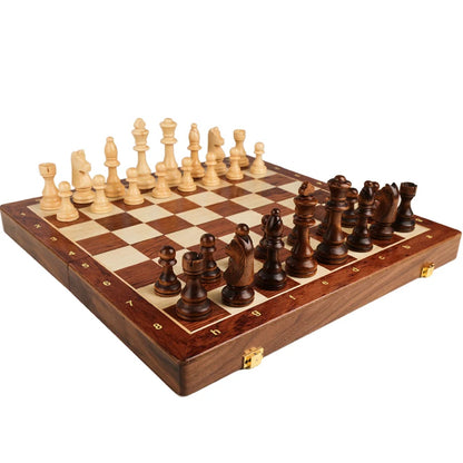 Handmade Solid Walnut Wooden Chess Set