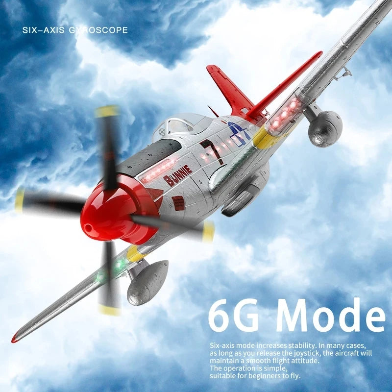 XK A280 P-51 Mustang "Bunnie" Brushless RC Plane