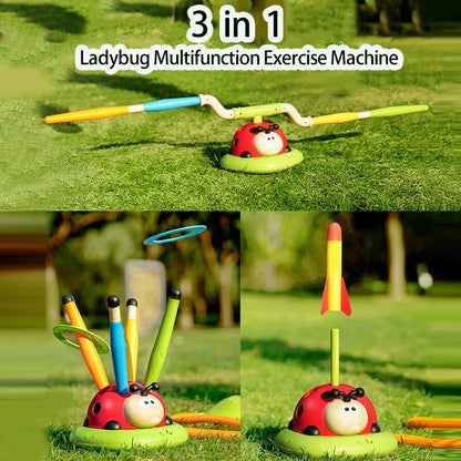 Innoplay 3 in 1 Ladybug Launch Throw Jump Activity