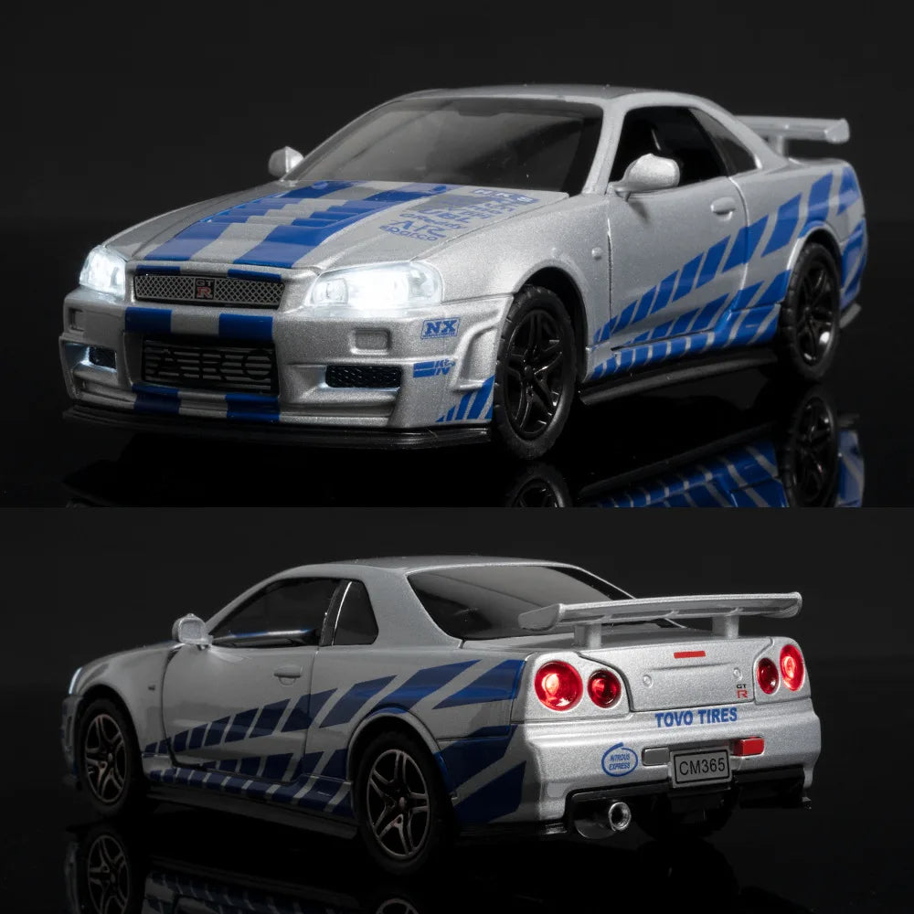 Skyline Ares GTR R34 Diecast Sports Car