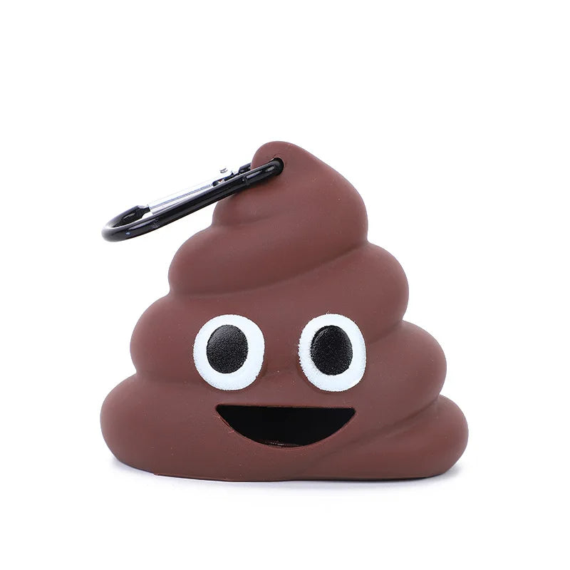 Poop Emoji Portable Pet Dog Waste Bag Dispenser