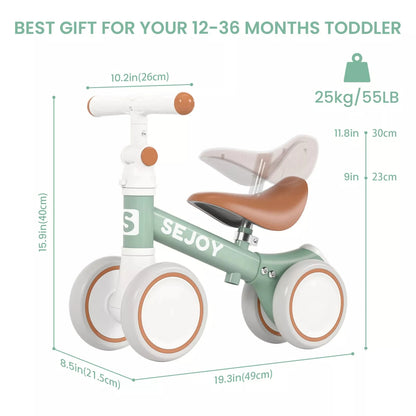 SEJOY | Children's First Balance 4 Wheels Walker Bike