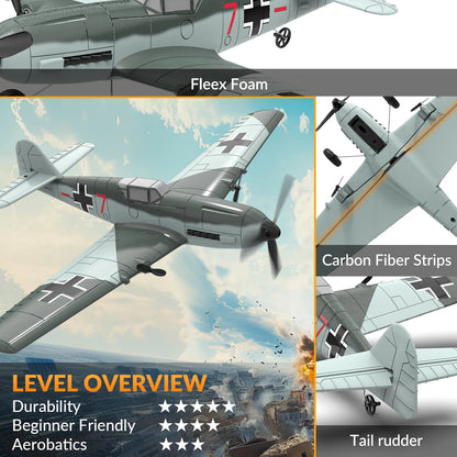 Volantex Messerschmitt BF109 RC Plane 2.4GHz 4CH RTF