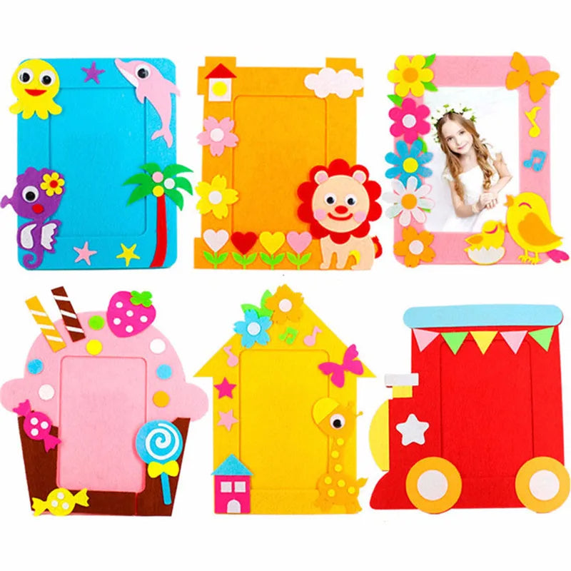 3 Piece Craft Your Own Cartoon Animal 6 Inch Photo Frame