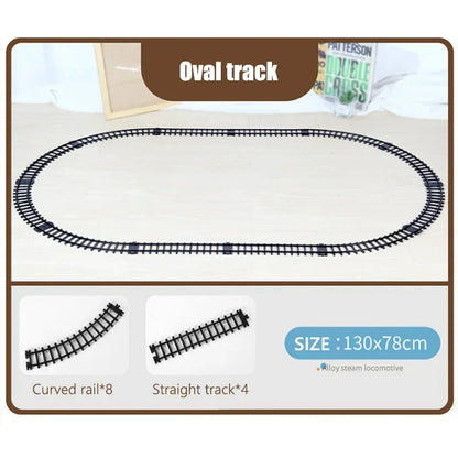 Alloy Smart Vintage Steam Effect Locomotive Freight Train