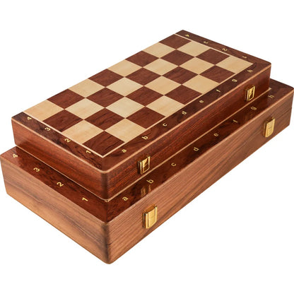 Handmade Solid Walnut Wooden Chess Set