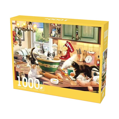 1000 Pieces Kitchen Cat Jigsaw Puzzle